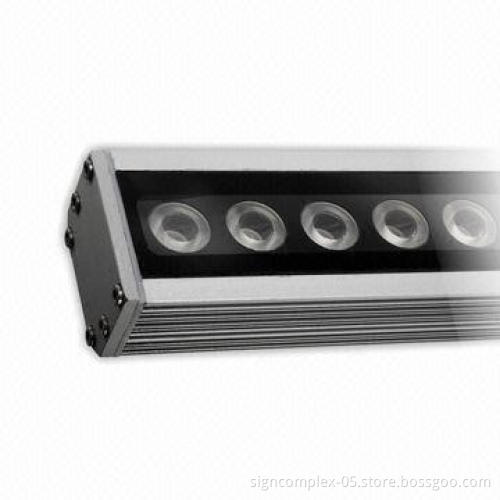 LED Wall Washer with High-efficiency PMMA Optical Lens, Suitable for DMX512 Protocol